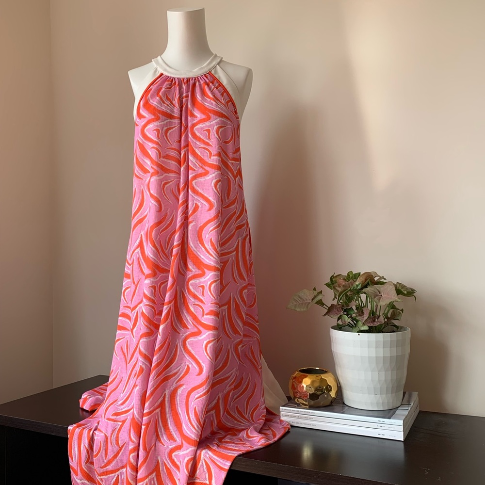 Zara ⎮ Retro midi dress